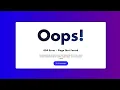 404 Error - Page Not Found HTML AND CSS TIPS AND TRICKS 404 Error Web Page Design