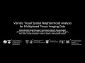 Visinity Visual Spatial Neighborhood Analysis for Multiplexed Tissue Imaging Data Teaser