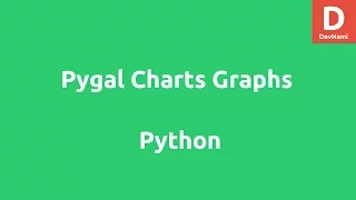 Create Charts Graphs with Python Pygal