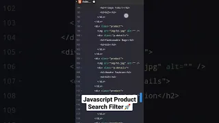Is that JavaScript Product Search Filter