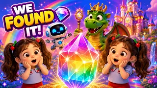 🌈 Rainbow Castle Adventure! 🌟 Alya & Asya Find the Magic Crystals | Episode 1@TwinsAlyaAsya