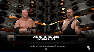wwe kane vs big show extreme rules match wwe2k25 wwe2k wwegameplay gameplay 2k25