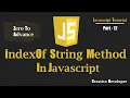 indexOf Method Javascript Javascript Tutorial