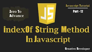 indexOf Method Javascript Javascript Tutorial