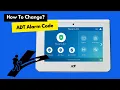 How to change an ADT alarm code