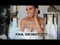 MY WEDDING DRESS REVEAL HEBEOS DRESS REVIEW FAIR OR NOT TRY ON HAUL