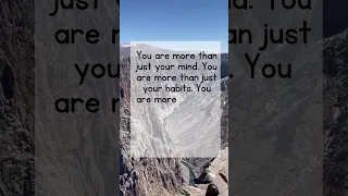 You are more than just your mind  You are more than just your habits  You are more than just your pr