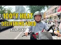 Surviving 100 F in China A Day as a Food Delivery Rider Real Life In China