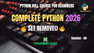 Session 60 Python Set remove Method Explained Python Full Course For Beginners