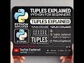 Python Tuples Explained for Beginners Immutable Indexing Concatenation