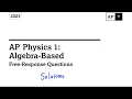 2023 AP Physics 1 frq solutions