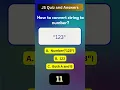 JS Quiz 26 of 1000 JavaScript Quiz and Answers Web Development Skills