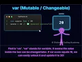 Kotlin Tutorial Variables Visually Explained Val vs var Immutable vs Mutable Variable