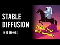 how to use stable diffusion to generate art in under a minute