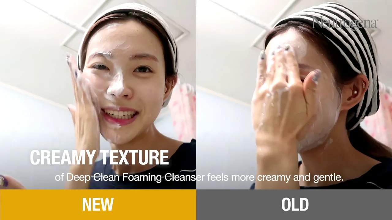 Neutrogena Deep Clean Foaming Cleanser: New vs Old