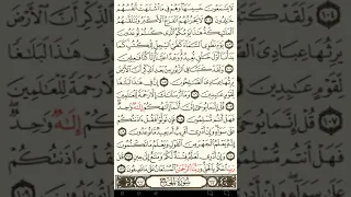 ماهر المعيقلي سورة الأنبياء مكتوبة صفحة     مصحف المدينة المنورة جودة عالية دندنها