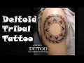Tribal tattoo on deltoid for Men Tribal tattoo design for deltoid - shoulder