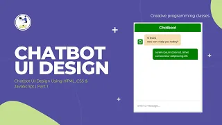 Chatbot UI Design Using HTML CSS JavaScript Part 1 AI Chatbot Project