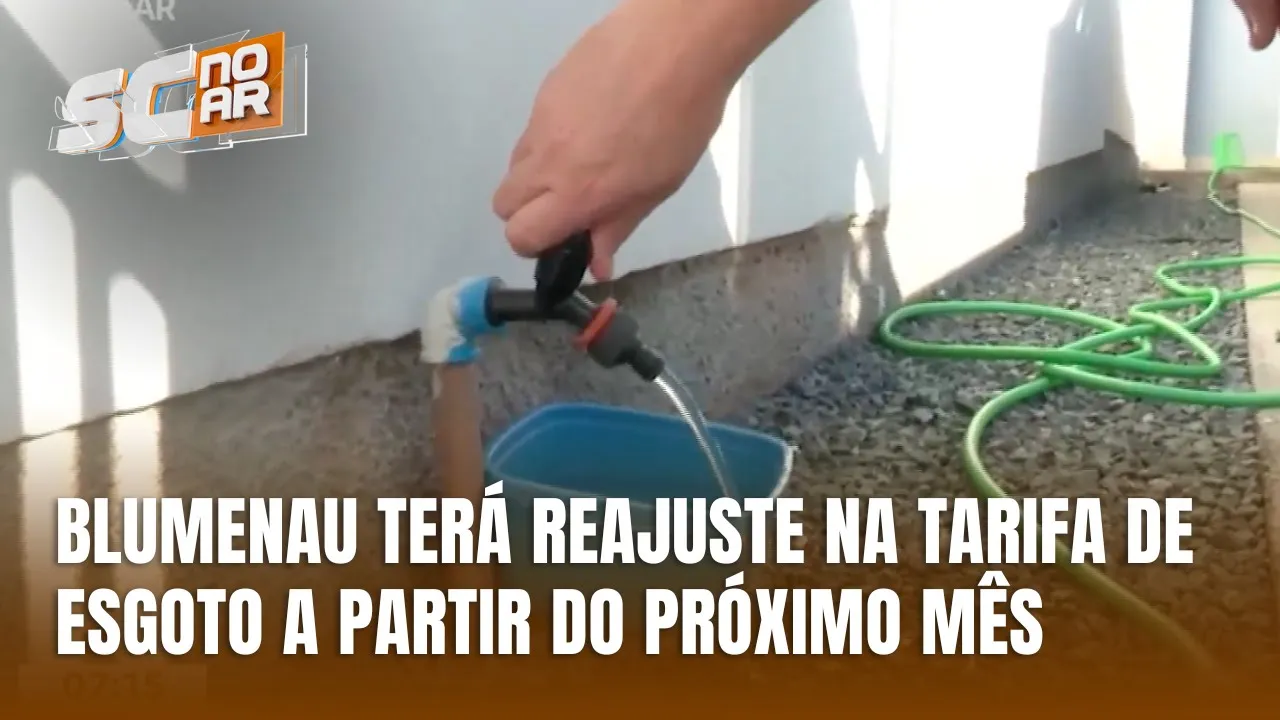 Tarifa de esgoto em Blumenau será reajustada a partir de abril