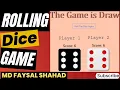 Dice Game Roll Dice Between Two Players HTML CSS JavaScript Simple Web Game Random Number