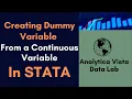 29 How to Create Dummy Variable from a Continuous Variable in Stata