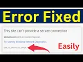 How To Fix Err SSL Protocol Error On Microsoft edge And Google Chrome Browser Easiest Way