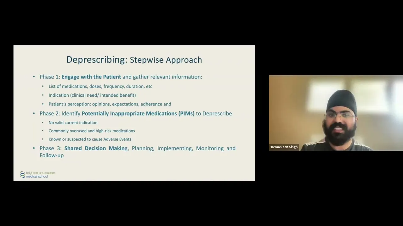 The harms of prescribing: Polypharmacy, Deprescribing, and conducting research at medical school