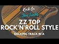 ZZ Top Rock'n'Roll Style Guitar Jam Backing Track in A | Blues Rock in A Minor