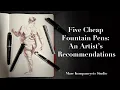 Five Cheap Fountain Pens An Artist s Recommendations