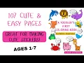 Ages 1-7 Coloring Pages - Fun Easy