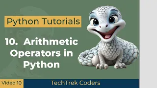Python Tutorials 10 Arithmetic Operators in Python