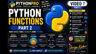 Python Functions Part 2 Default and Keyword Arguments Scope Lambda Recursion Math Module