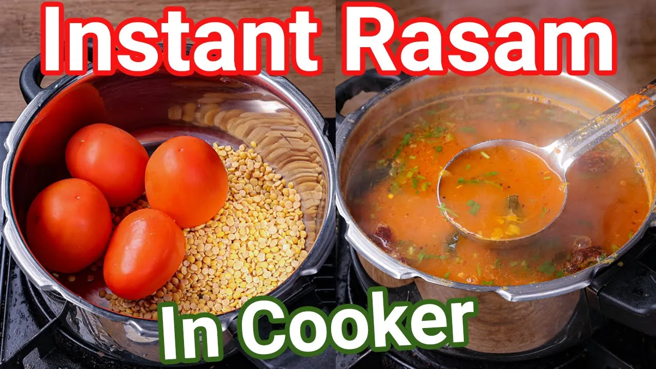 Instant Tomato Rasam in Pressure Cooker - Just 10 Mins   Quick & Easy One-Pot Tomato Saaru