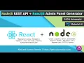 NodeJS REST API Generator With ReactJS APP Generator JWT Authentication POSTMAN
