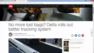 No more lost bags Delta rolls out better tracking system