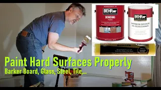 Easy Way To Paint Tile Steel Barker Board or anything Glossy