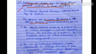 Reducing software product size by object oriented method - lecture 7 project management