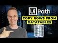 How to copy a Row from one DataTable to another in UiPath - Full tutorial