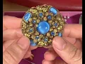 Unboxing eBay mystery lot vintage jewellery treasure trove gold silver pearls Monet Avon etc