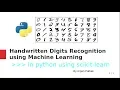 Handwritten Digits Recognition in python using scikit-learn