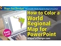How to Color a World Regional Map for Making Sales Presentation Maps