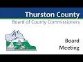 March 17 2026 Thurston County Board of County Commissioners Business Meeting