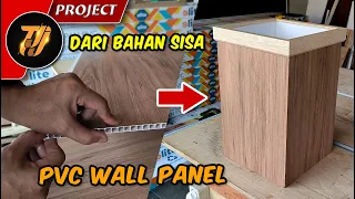 Ide Kreatif Sisa bahan  PVC Wallpanel | Bikin Tempat Sampah Estetik