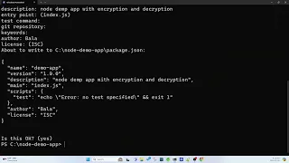 Node Js Crypto Encryption and Decryption