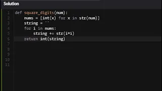 Python - Square Every Digit Codewars 7KYU