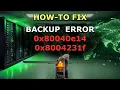 Windows SQL Backup Forced to Fail - VSS 0x8004231f or 0x80040e14 in OpenText Server Backup or Evault