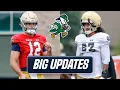 Notre Dame practice UPDATE Major boost for KVA Blake Hebert is back Battle for QB2 continues