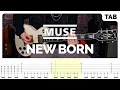 Download Lagu Muse - New Born (Guitar \u0026 Bass Tab) | Lesson | Cover | Tutorial