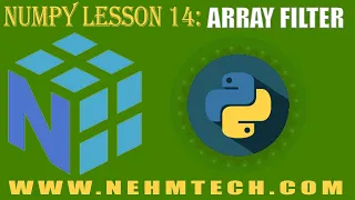 NumPy TUTORIALS LESSON 14 ARRAY FILTER