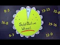 Subtraction wheel Math wheel Subtraction Math working project Teaching resources
